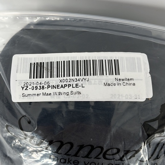 Summer Mae High Waisted Tummy Control Pineapple Bikini New with tags! - Picture 8 of 10